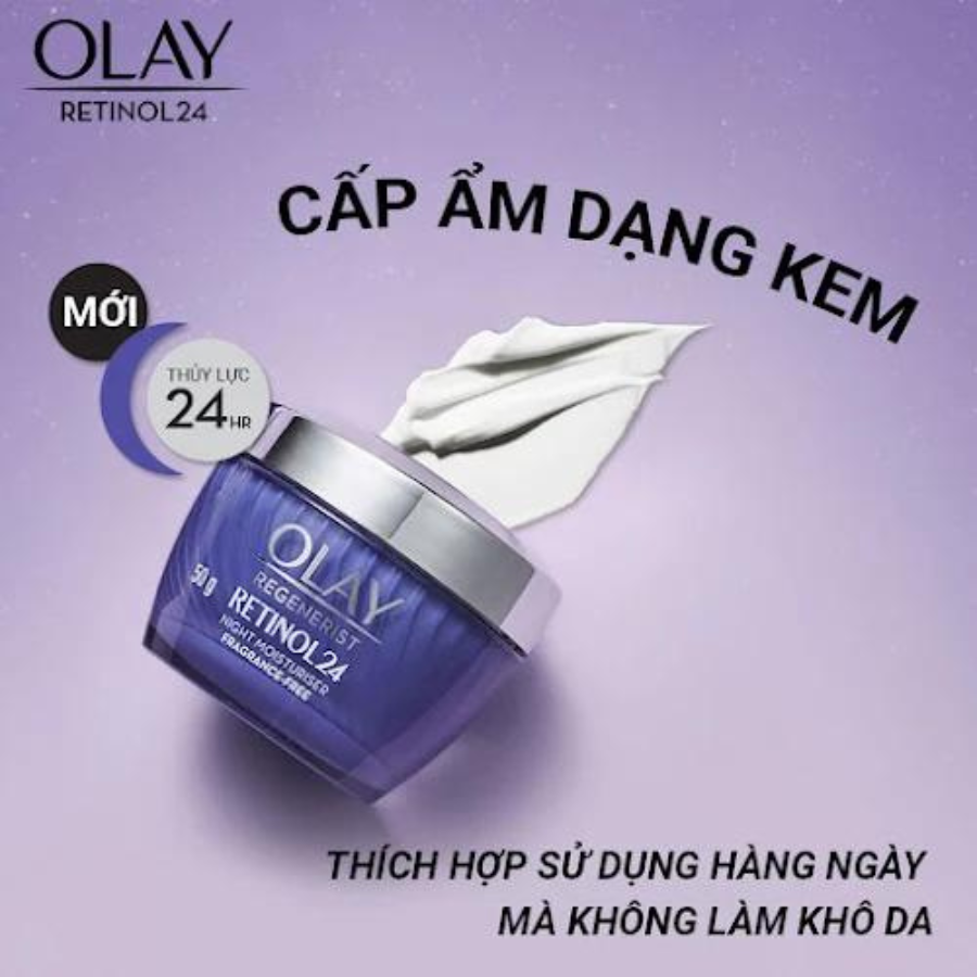 Kem Dưỡng OLAY Retinol 24 Tái Tạo Da Chống Lão Hóa Toàn Diện 50g