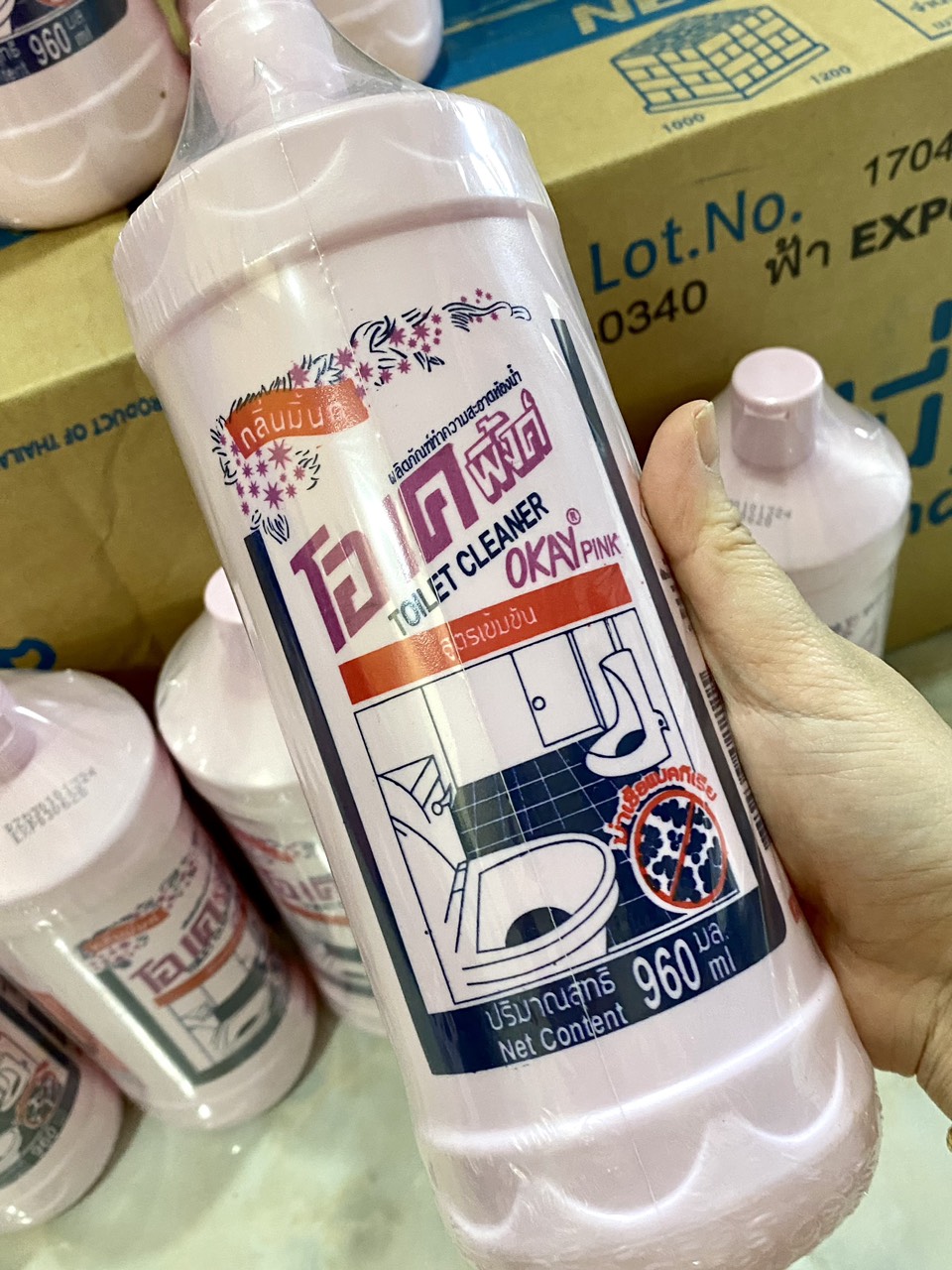 Nước Tẩy Rửa Bồn Cầu Okay Pink Thái Lan 960ml