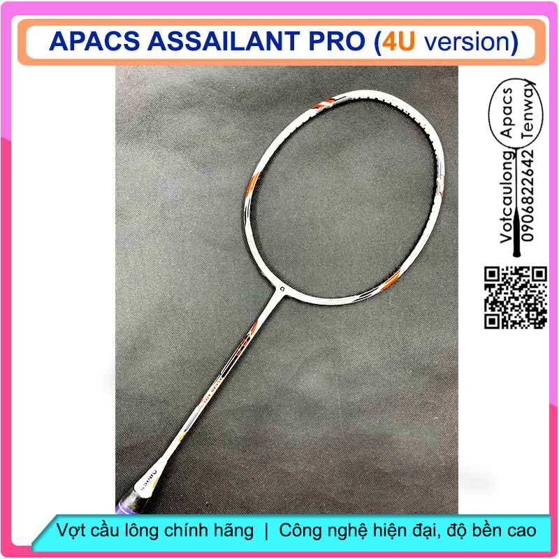 Vợt cầu lông Apacs Assailant Pro (4U) – Vợt cao cấp thiên công nhưng phòng thủ cũng rất ổn