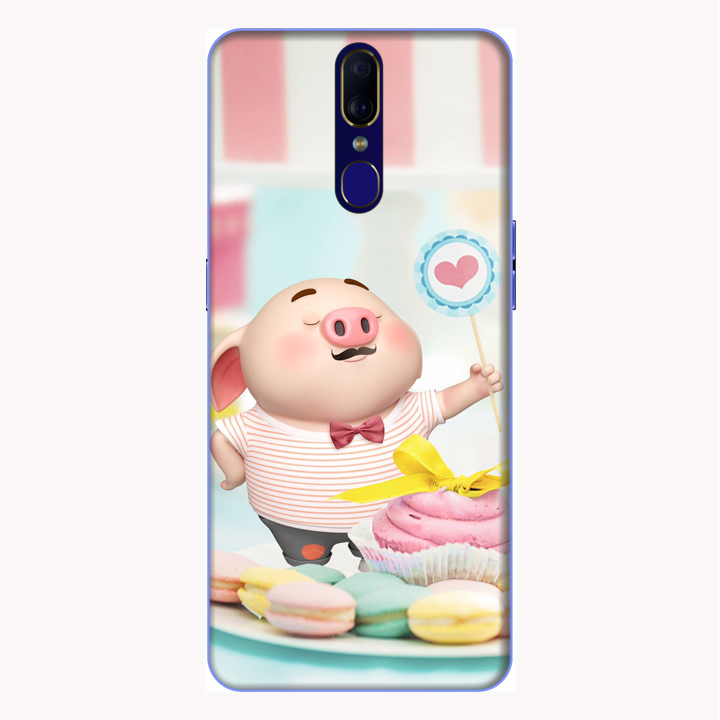 Ốp lưng điện thoại Oppo F11 hình Heo Con Ăn Bánh - Hàng chính hãng