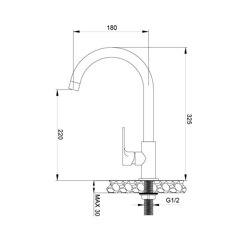 Vòi rửa chén Malloca K1603CL - Hàng Chính Hãng