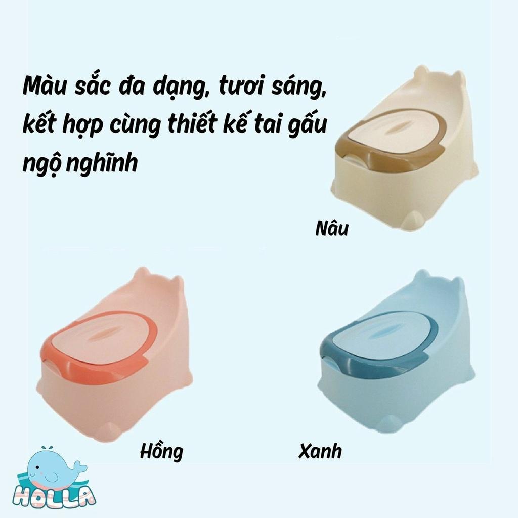 Bô Holla tập đi vệ sinh làm từ nhựa nguyên sinh an toàn cho bé, mã HL - 03145