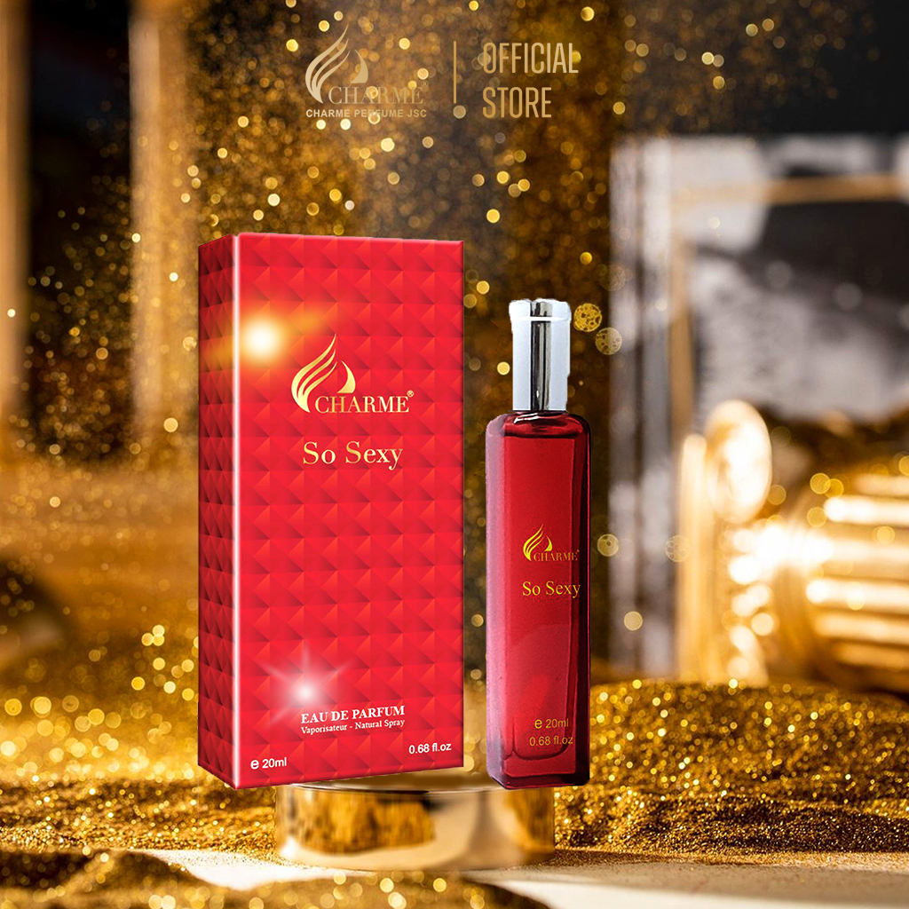 Nước hoa nữ thơm lâu, Charme So Sexy, mùi hương hoa hồng, tươi mát sảng khoái, lưu hương lâu, 20ml