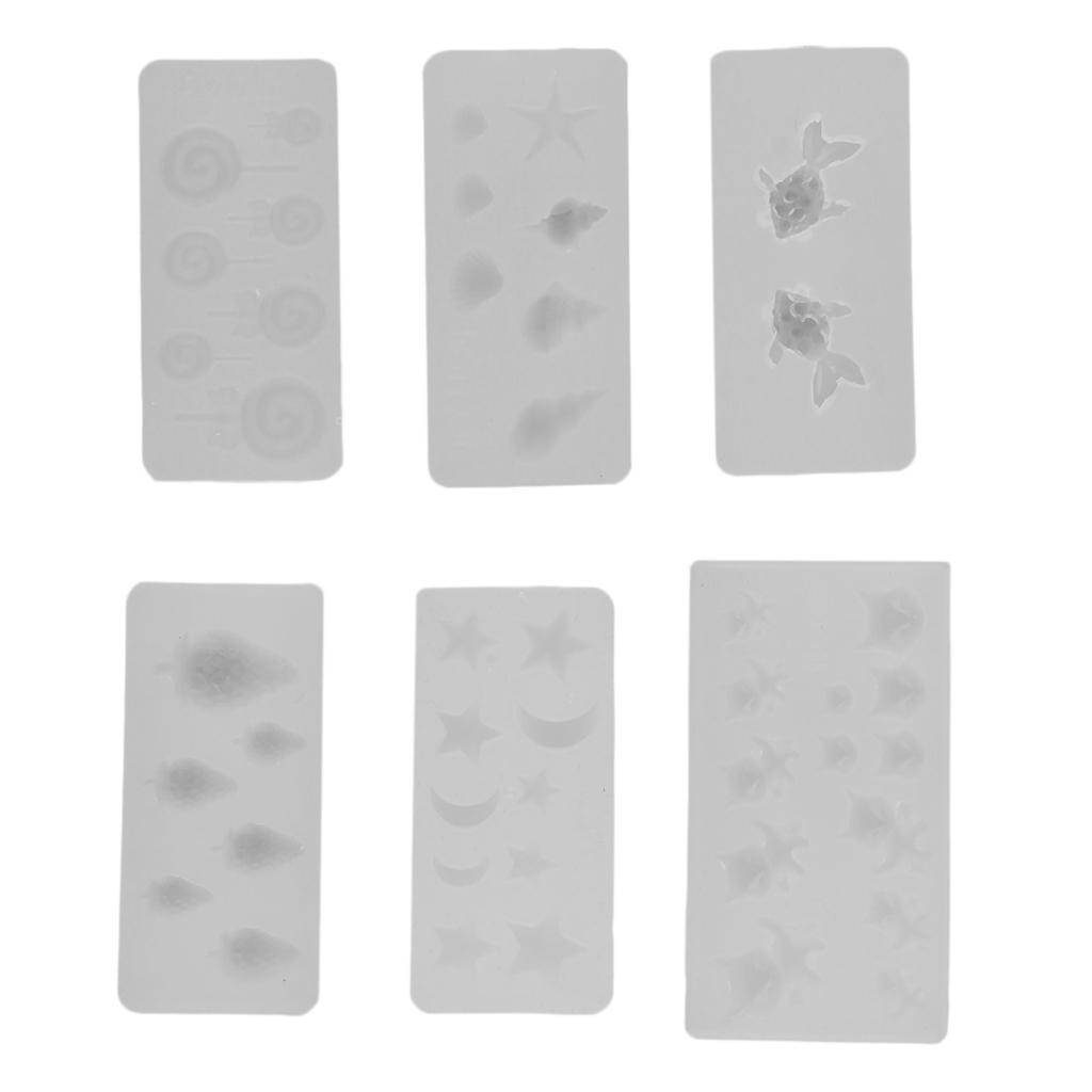 6 3D Khuôn Silicon Cho Móng Tay Nghệ Thuật Trang Trí, Trang Sức Phát Hiện Phụ Kiện Tự Làm Đồ Thủ Công, tải Trọ