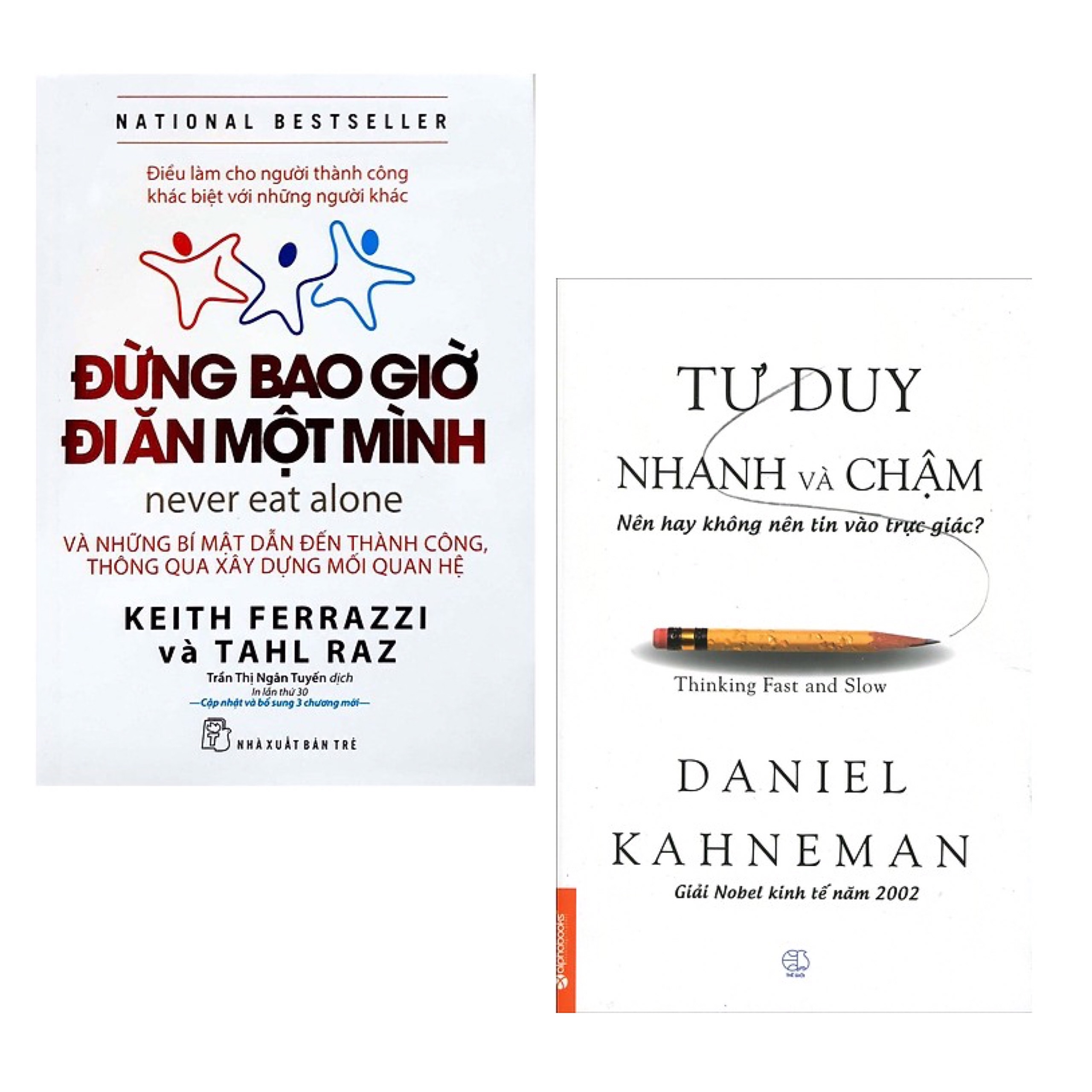 Combo 2 Cuốn Sách Giúp Bạn Thành Công: Đừng Bao Giờ Đi Ăn Một Mình + Tư Duy Nhanh Và Chậm / Bài Học Kinh Doanh