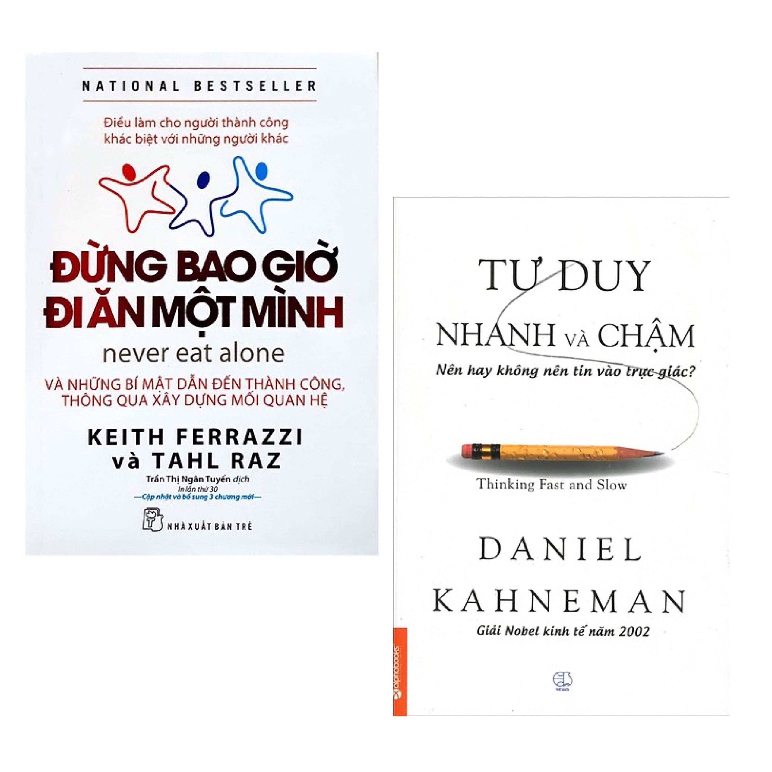 Combo 2 Cuốn Sách Giúp Bạn Thành Công: Đừng Bao Giờ Đi Ăn Một Mình (Tái Bản) + Tư Duy Nhanh Và Chậm (Tái Bản 2019) / Bài Học Kinh Doanh (Tặng Kèm Bookmark Happy Life)