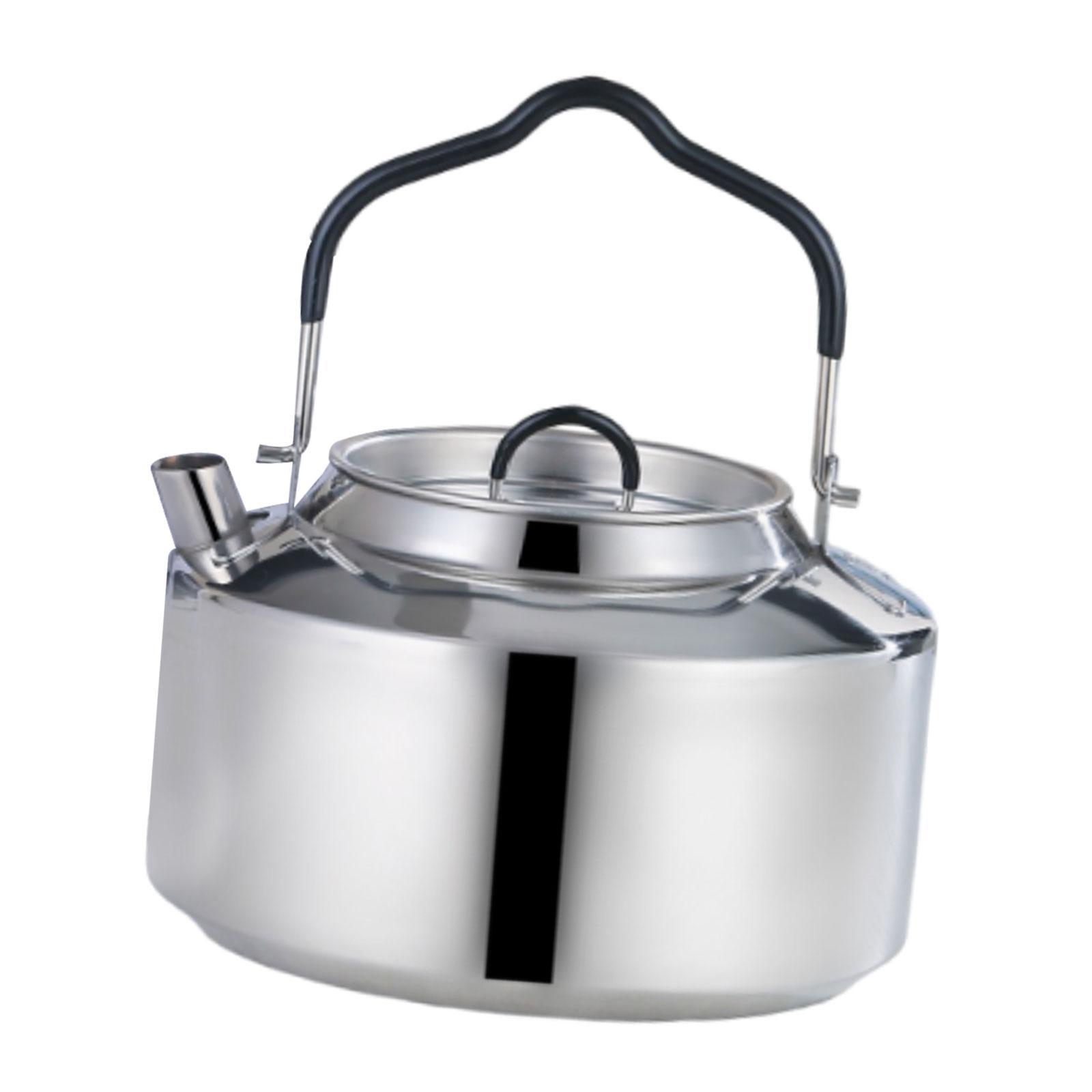 Tea Kettle Coffee Pot Stainless Steel Camping Kettle for Camping Accessories