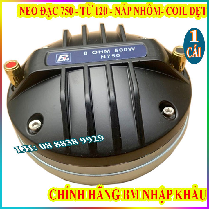 CỦ LOA TREBLE TỪ NEO 750 BM COIL DẸT VIỀN ĐỒNG CAO CẤP - GIÁ 1 CHIẾC