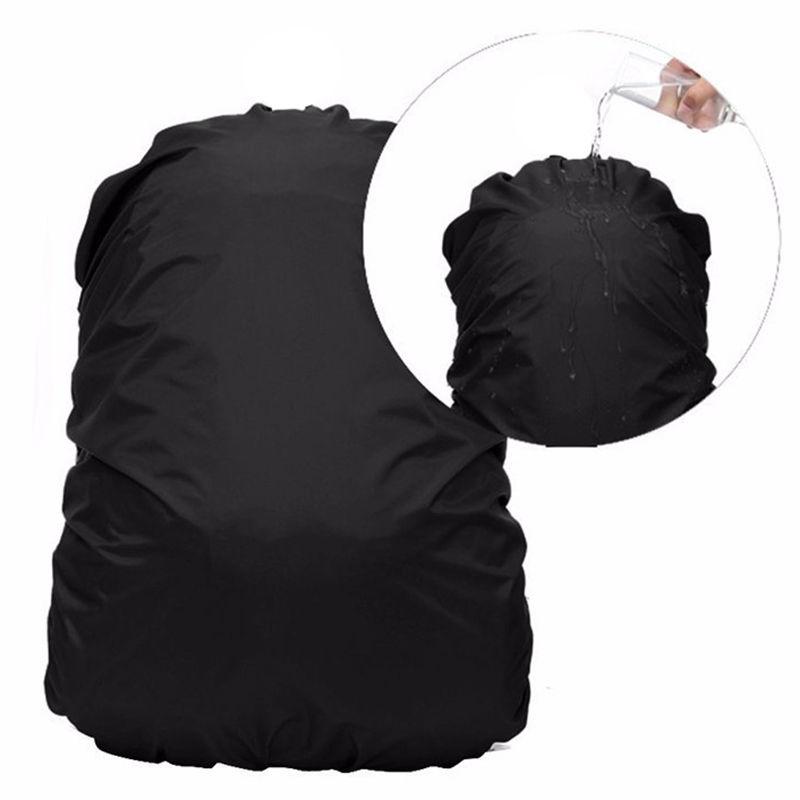 Waterproof Dust Rain Cover Travel Hiking Backpack Camping Bag Black