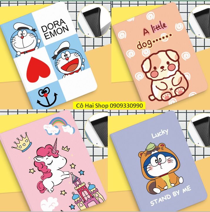 Bao da dành cho ipad 2017/2018/gen 5/6/Air 1/2 hoat hinh