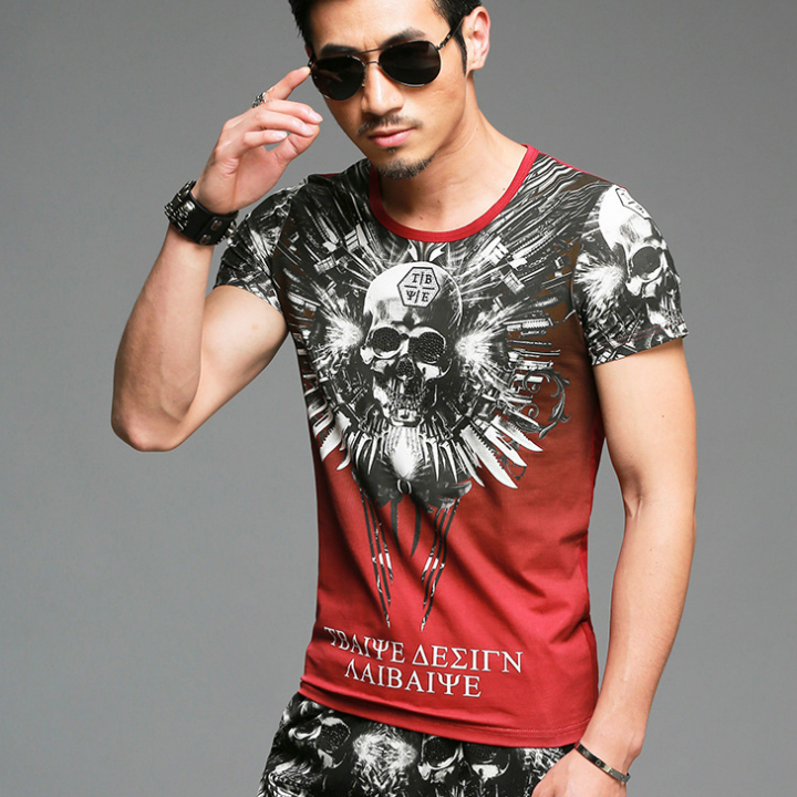 Áo thun in hình đầu lâu Mã: NT2475