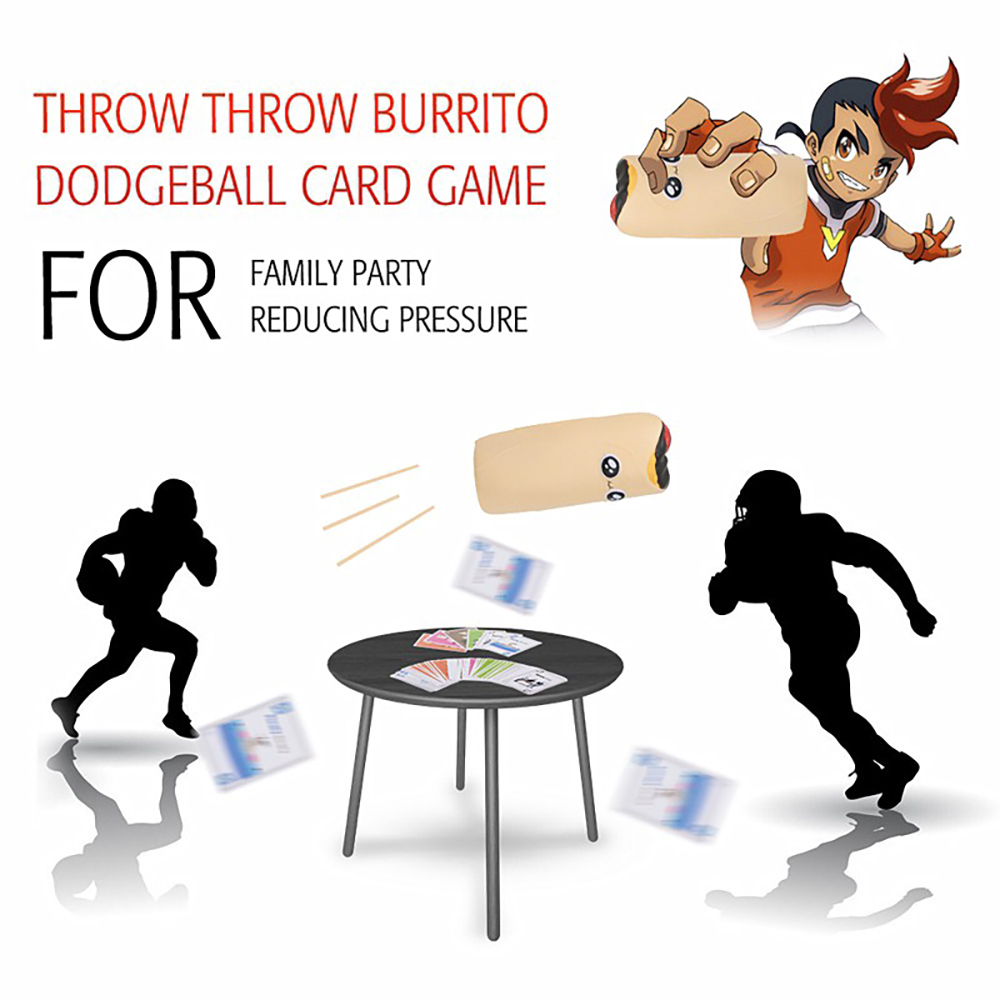 Throw Throw Burrito Dodgeball Bộ trò chơi Board Game thẻ ném bóng độc đáo vui nhộn