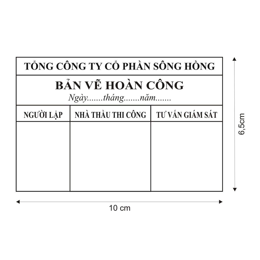 Dấu bản vẽ hoàn công