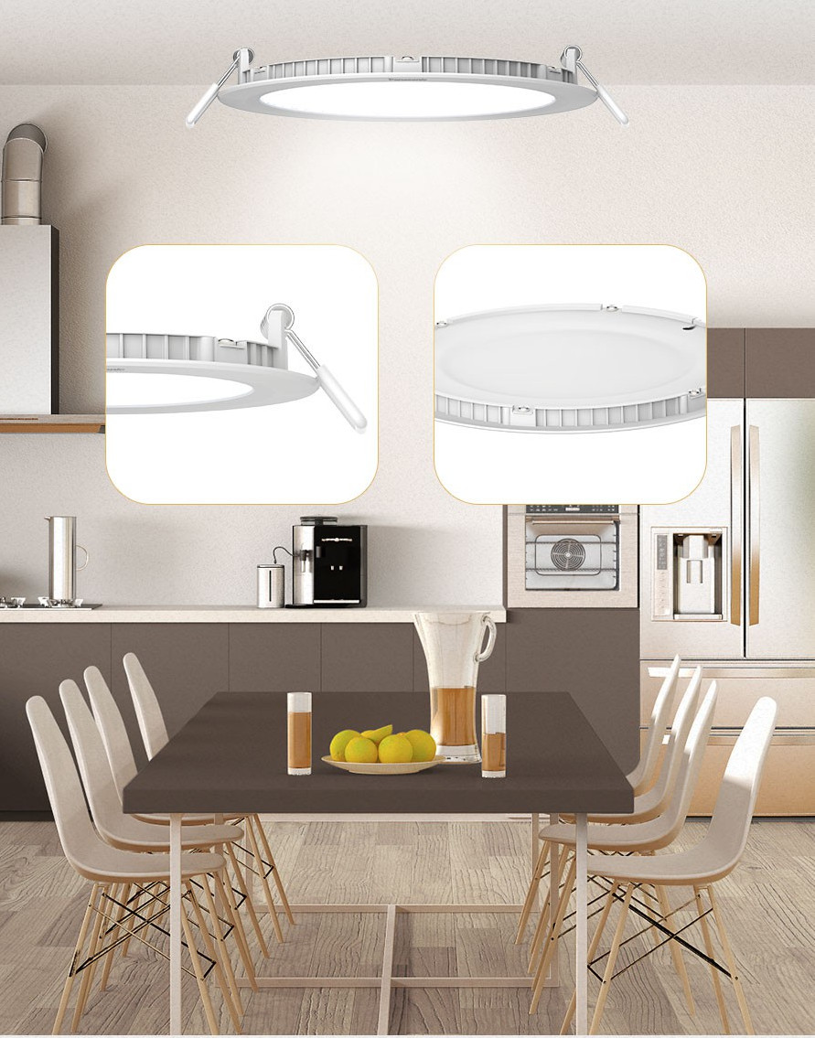 Đèn LED Downlight Âm trần Đơn sắc siêu mỏng Panasonic EZ-M, Vỏ kim loại nhôm tản nhiệt, Công suất