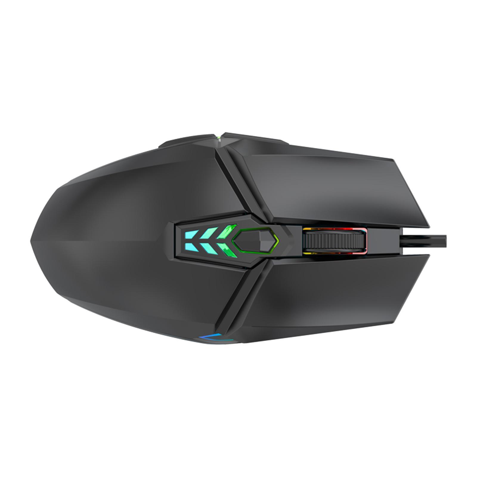 USB Wired Mouse Silent Game Precise Positioning Ergonomic for Desktop Office