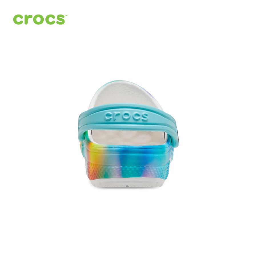 Giày lười trẻ em Crocs FW Classic Clog Toddler Solarized White/Multi - 207588-94S