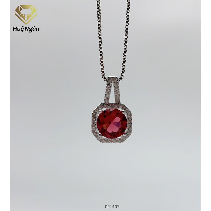 Dây chuyền bạc 925 Huệ Ngân - Mặt vuông cá tính PP1497