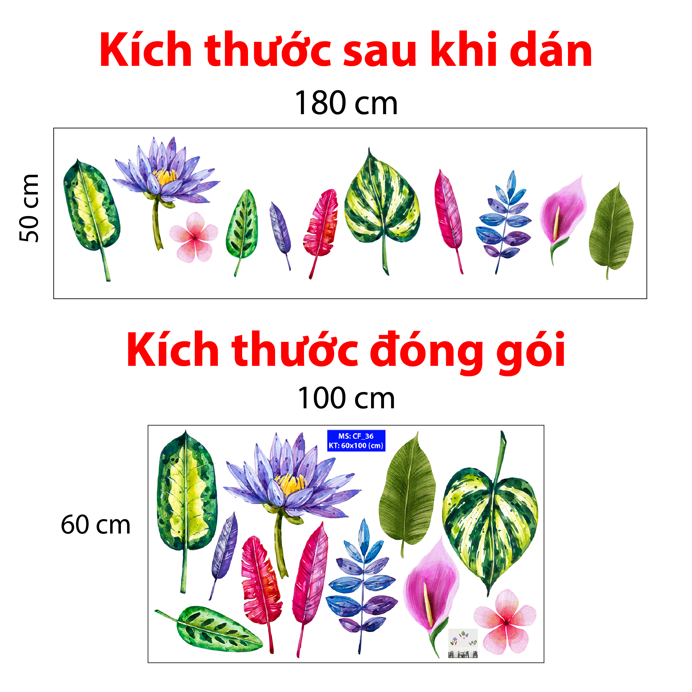 Decal trang trí quán số 36