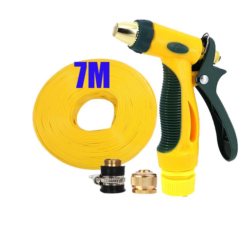 Bộ dây vòi xịt nước rửa xe, tưới cây tăng áp 3 lần,loại 3-5M 206317