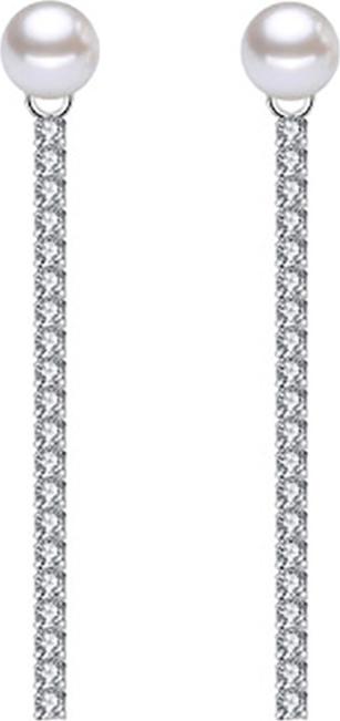 Bông tai khuyên tai nữ ngọc trai thanh dài