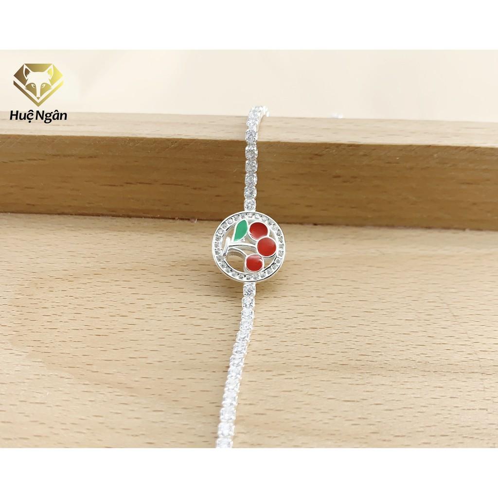 Lắc tay bạc 925 Huệ Ngân - Cherry X22