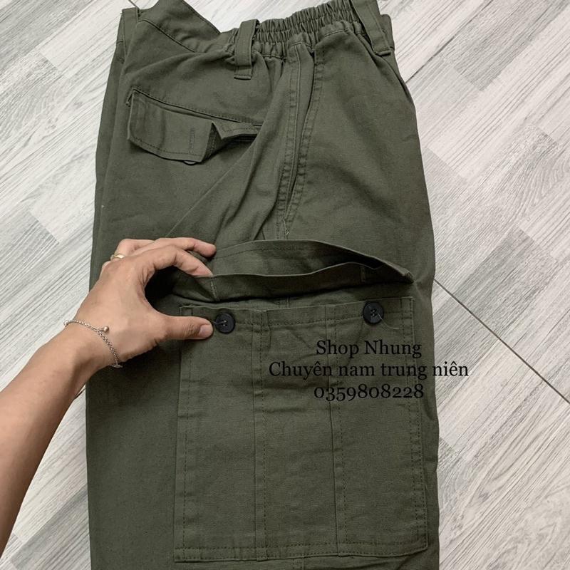 Quần kaki túi hộp nam trung niên lính mỹ cực ngầu hàng đẹp co giãn