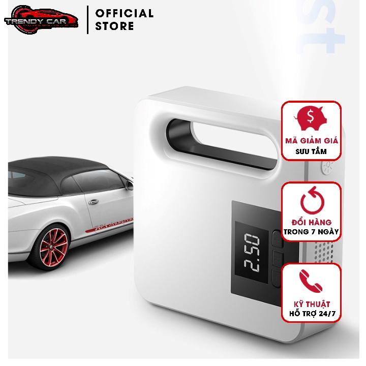 Máy Bơm Hơi Xe Hơi Thông Minh 12V Máy Nén Khí Chạy Điện Với Áp Suất Lốp tẩu sạc Màn Hình LCD Máy Bơm Lốp Di Động có đèn