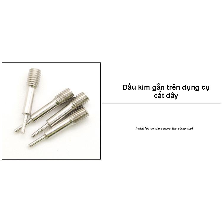 [Phụ kiện đồng hồ] Combo chốt lò xo đồng hồ đeo tay 18 size từ 8-25mm + Đầu kim dụng cụ cắt dây