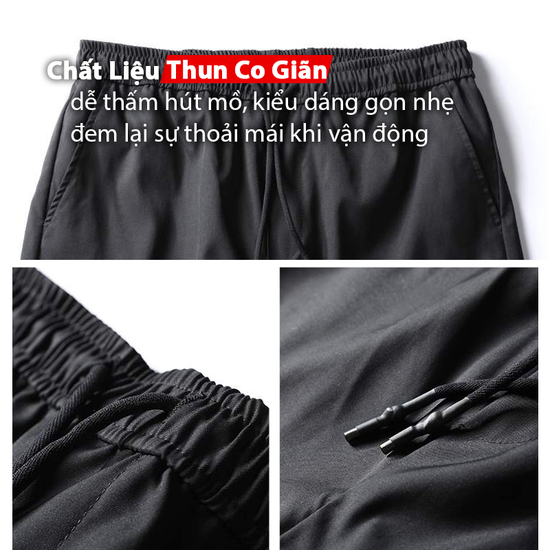 Quần thể thao nam kaki TinoFun mã TT33 bó ống co giãn dáng jogger túi hộp vải đẹp dài mùa hè thu