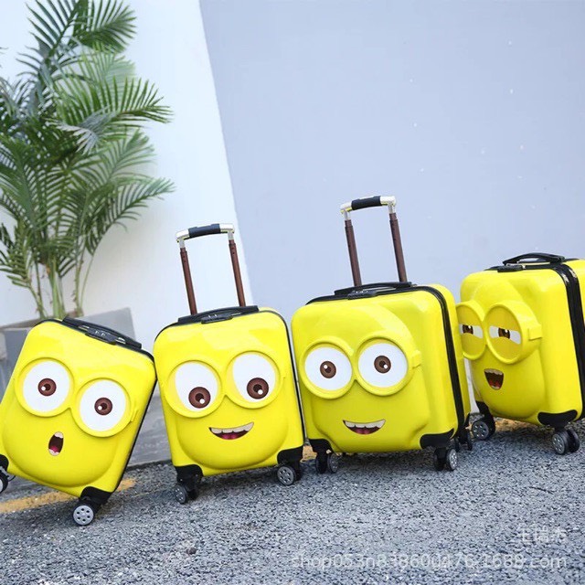 VALI MINION KÈM 3 TICK (SIZE TO) CHO BÉ (HÀNG CÓ SẴN) LOẠI CAO CẤP