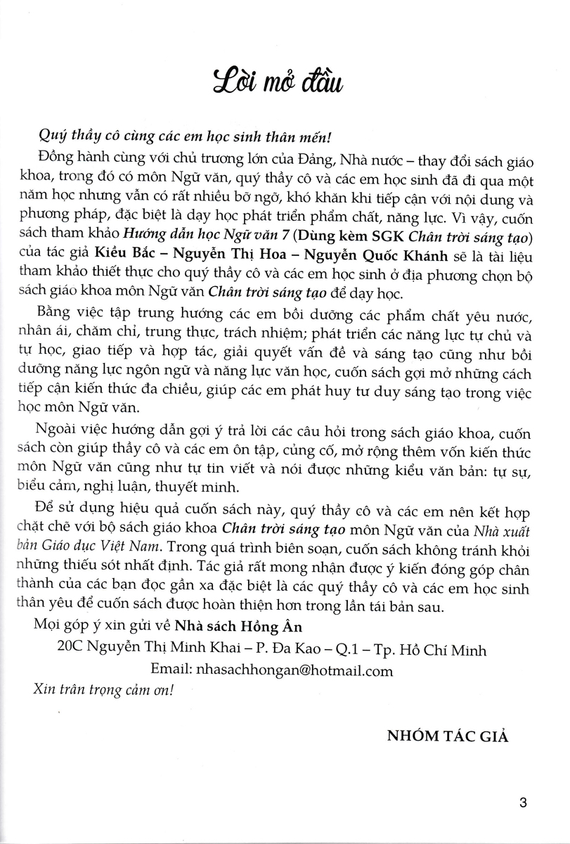 Hình ảnh Sách tham khảo_Hướng Dẫn Học Ngữ Văn Lớp 7 - Tập 2 (Dùng Kèm SGK Chân Trời Sáng Tạo)_HA