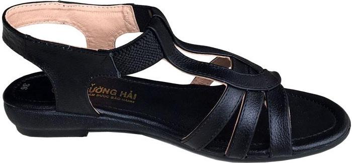 Giày sandal nữ Trường Hải đế cao 2.5cm quai dép da bò thật không nổ da đế cao su không trơn thời trang cao cấp SDN082