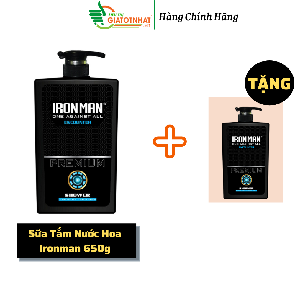 Sữa tắm hương nước hoa nam ữa tắm nhiệt ironman encounter 650g(Combo 2 chai)