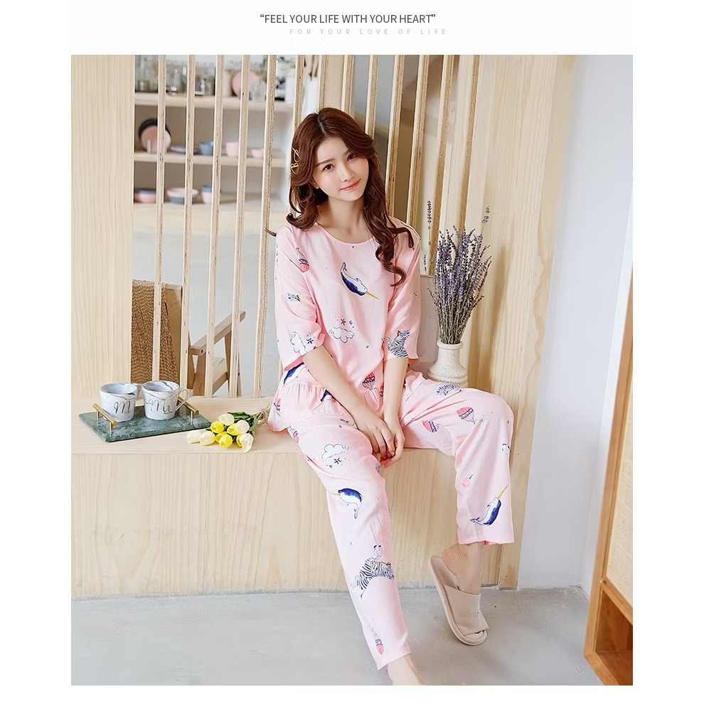 Bộ Đồ Nữ BN140 Cotton Thun Lạnh Quảng Châu Cao Cấp Xinh Xắn