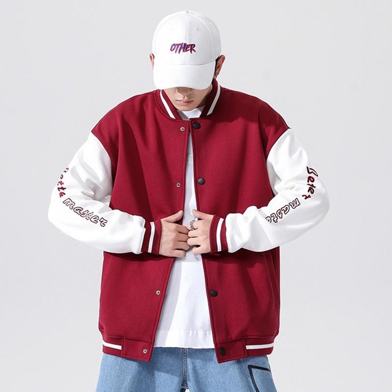 Áo Khoác Bomber Nam Nữ Unisex Phối Tay Trắng In Chữ Form Rộng Thời Trang Zenkonu AO KHOAC NAM 047V1
