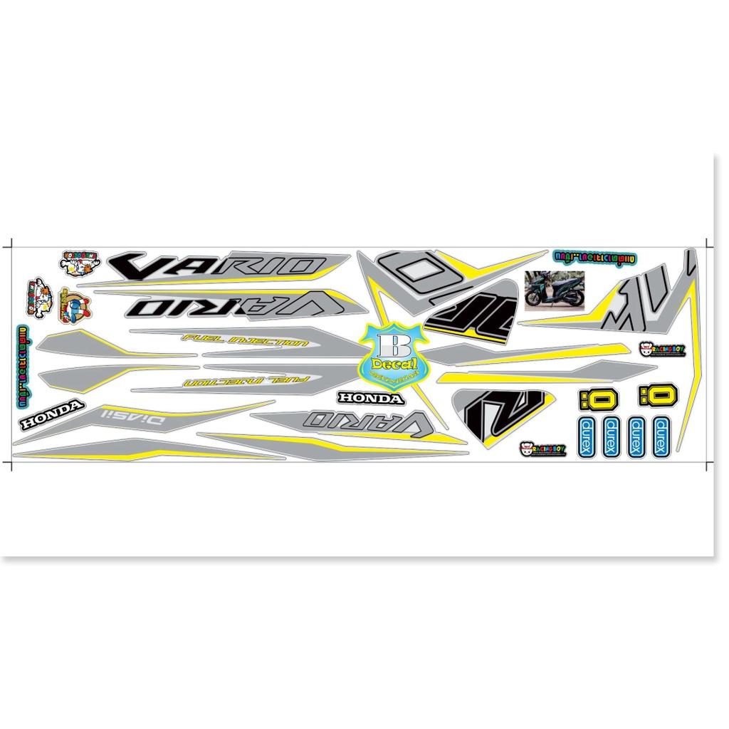 Tem rời vario 150 xám vàng trắng