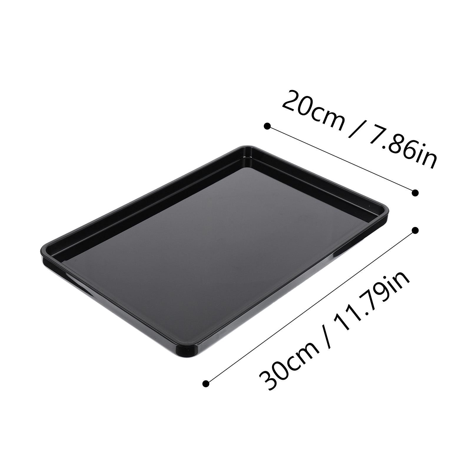Acrylic Trong Suốt Khay Chứa Ăn Nhẹ Tấm Trà Bánh Mỳ Ăn Sáng Món Ăn Khăn Khay Đựng Thực Phẩm Phục Vụ Khay Phòng Tắm Vật Dụng Nhà Bếp