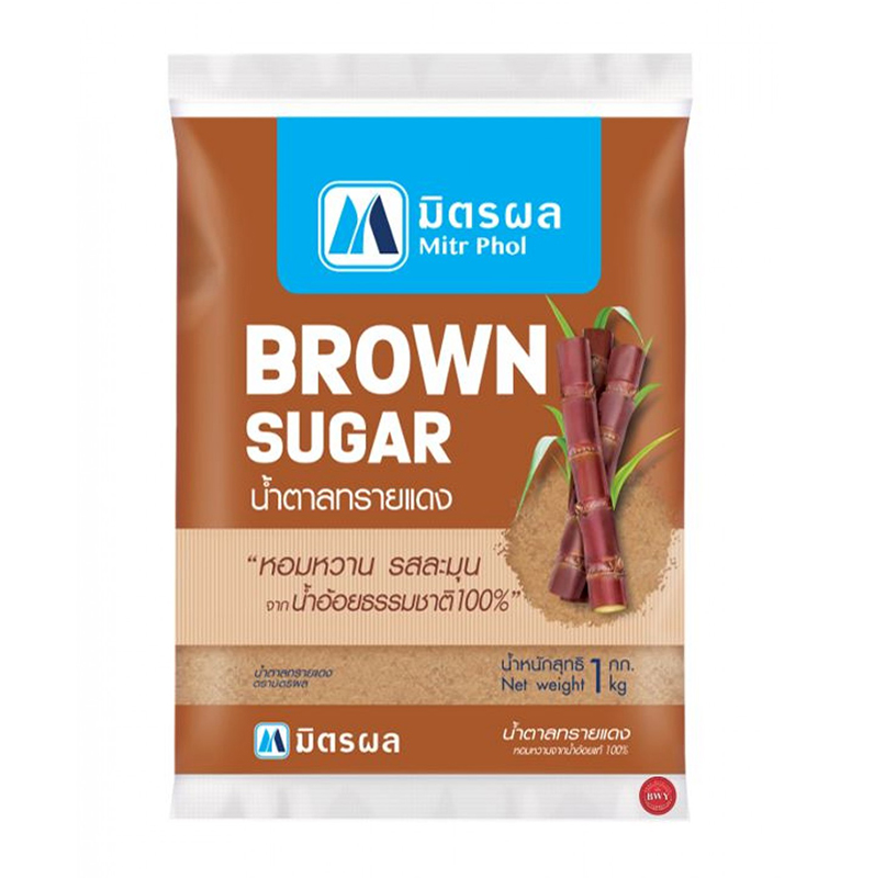 Đường Mía Thô Nâu Mitr Phol 1kg – Brown Sugar