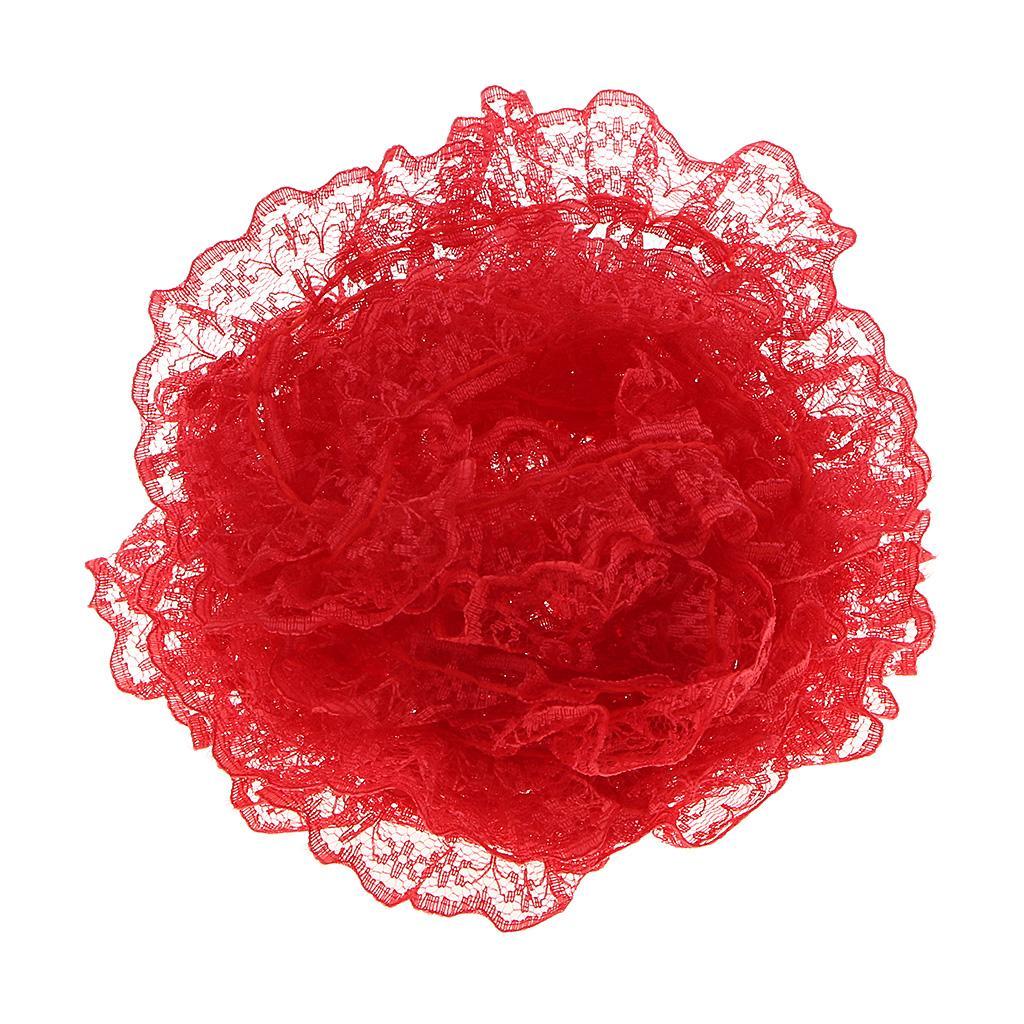3-5pack 5 Yards Various Colors Ribbon Floral Elastic Lace Trim Handcraft