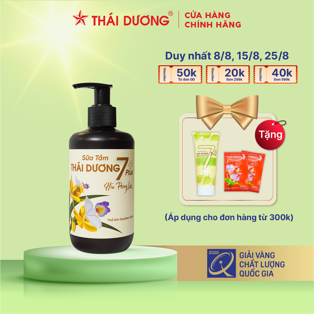 Sữa tắm Thái Dương 7 Plus - Hoa Phong Lan 250ml, 480ml - Sao Thái Dương