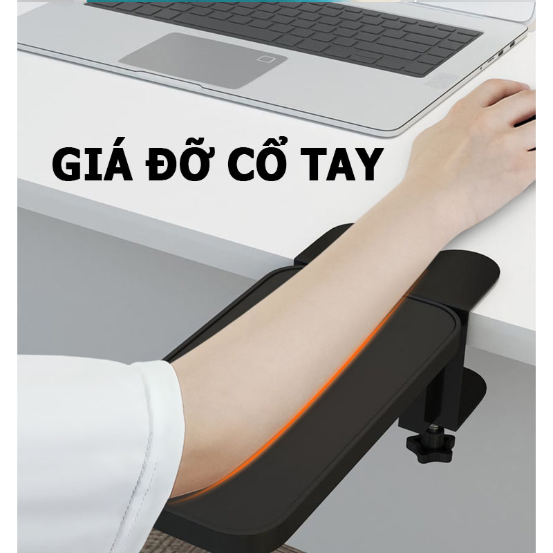 Giá Kê Tay Bàn Phím Gỗ Kẹp Bàn; Kệ Đỡ Cổ Tay Bàn Mở Rộng; Đỡ Chuột Nối Dài Bàn Làm Việc Văn Phòng