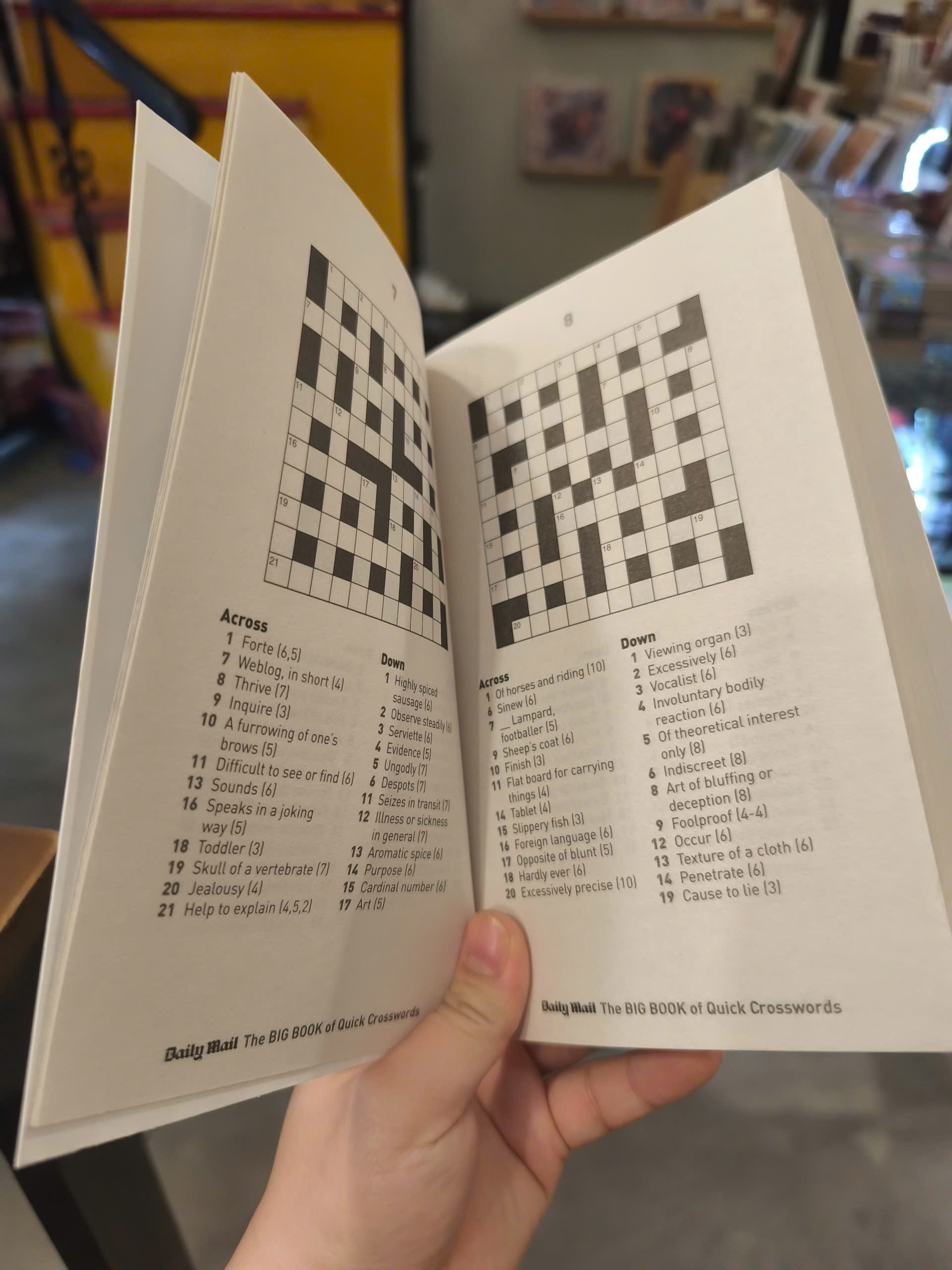 Sách - Big Book of Quick Crosswords 2 | Games / Ngoại văn Nhập khẩu UK / Trò chơi ô chữ giải trí