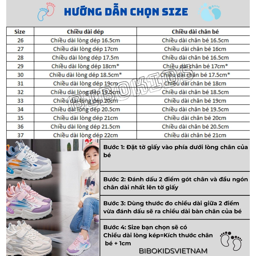 Giày Thể Thao 3 Màu Mẫu Mới KBSTAR Êm Chân Thoáng Khí Cho Bé Trai Bé Gái Đi Học Đi Chơi siêu hot