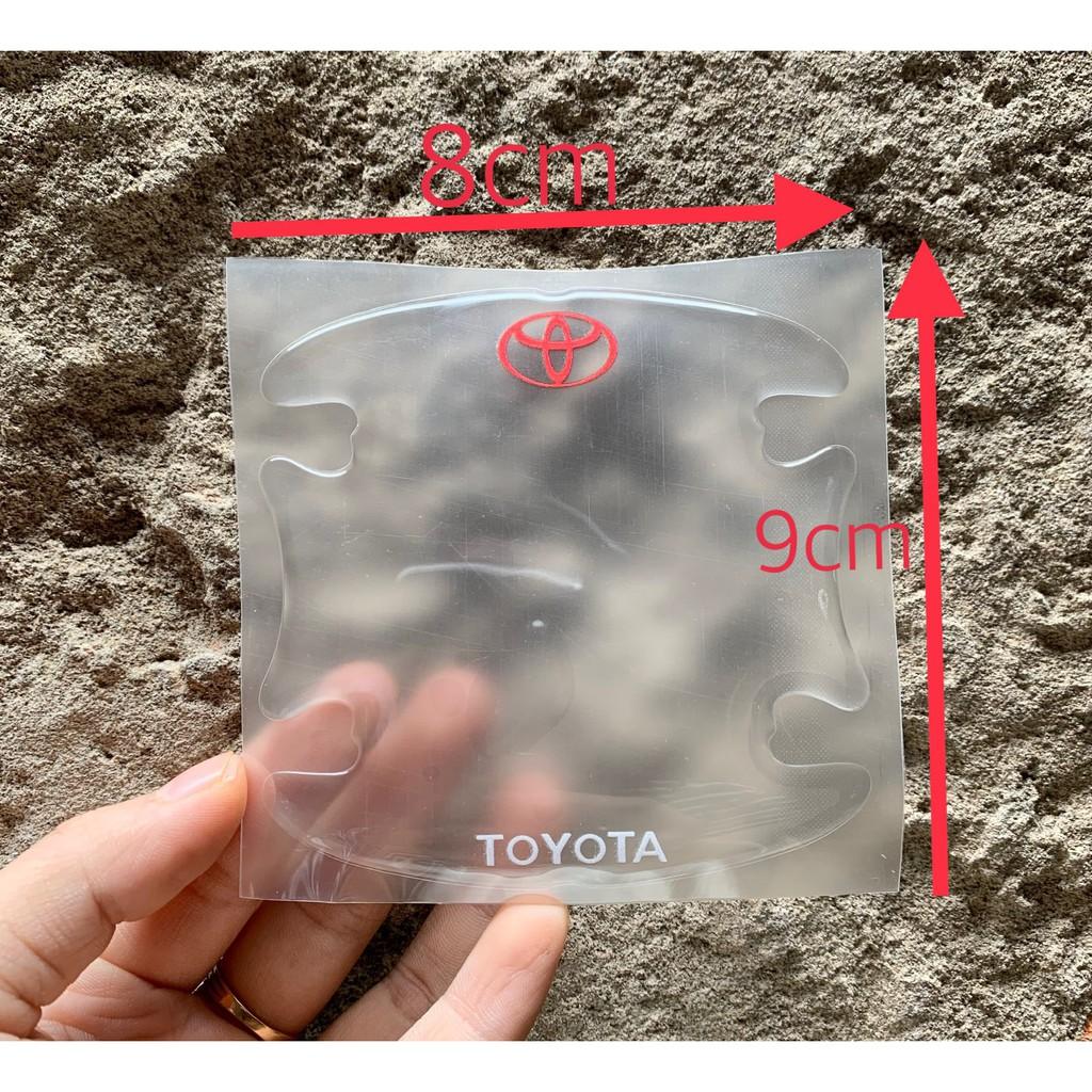 Bộ 08 Miếng dán Silicon chống xước hõm tay nắm cửa ô tô