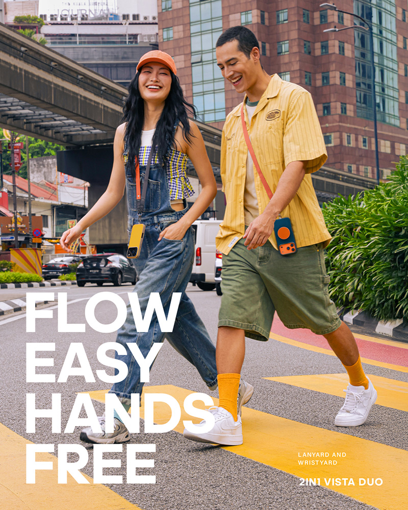 Dây Đeo Tay/ Đeo Cổ 2 in 1 UNIQ VISTA DUO Phối Màu Nổi Bật Phù Hợp Với Mọi Loại Ốp Điện Thoại Hàng Chính Hãng