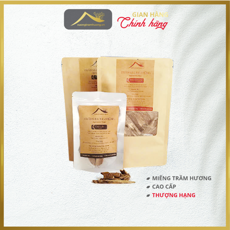 Trầm Hương miếng Sạch Cao Cấp Thượng Hạng Xưởng Trầm Hương Xông Nhà Tẩy Uế Tân Gia - 20gr, 20gr