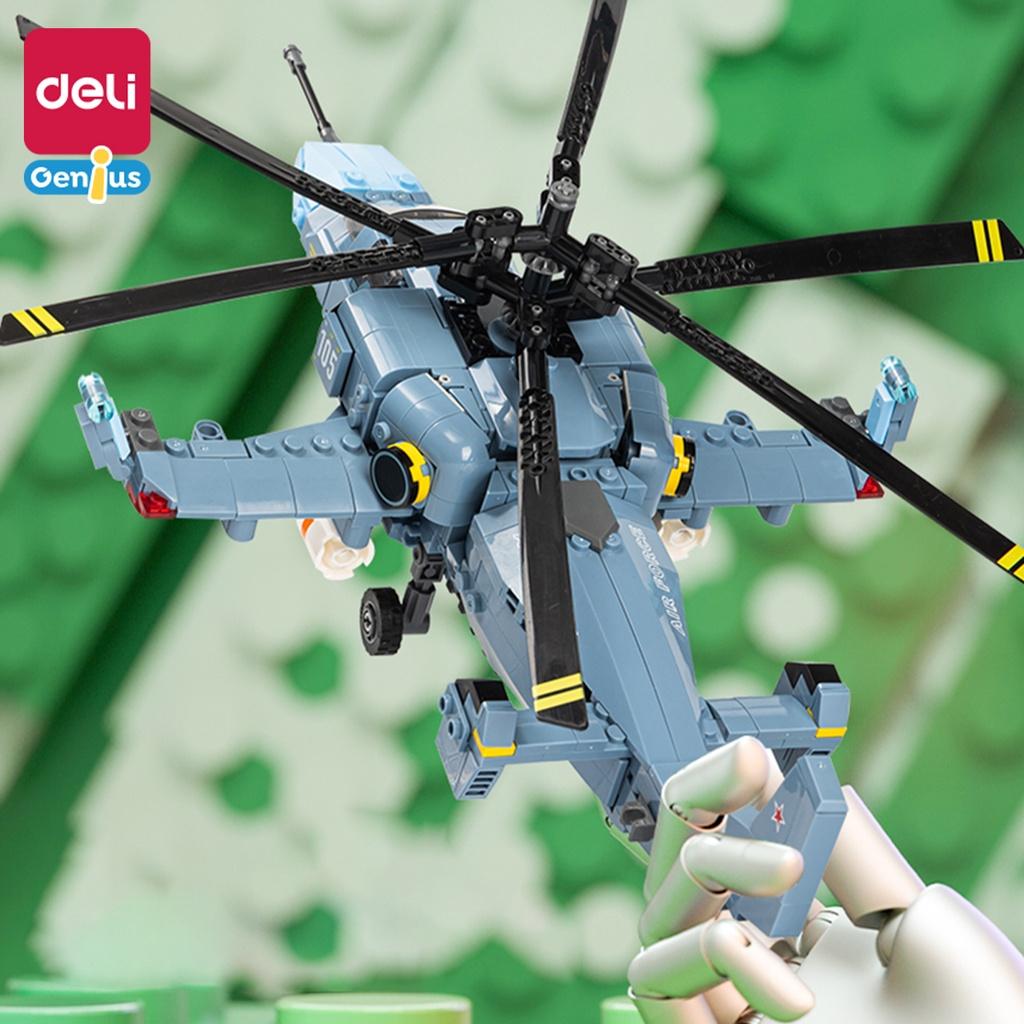 Bộ Đồ Chơi Lắp Ghép Robot Biến Hình Deli - Mô Hình Chiến Hạm, Trực Thăng, Xe Tăng Cao Cấp Cho Bé Thỏa Sức Sáng Tạo - YP118 YP119 YP220