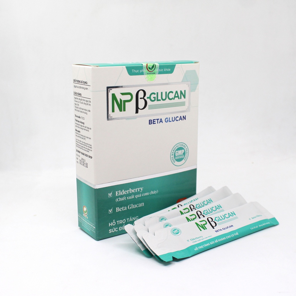 Thực Phẩm Chức Năng Tăng Sức Đề Kháng, Hệ Miễn Dịch NP Beta Glucan Dạng Nước Giúp Giảm Mệt Mỏi - Greenmec