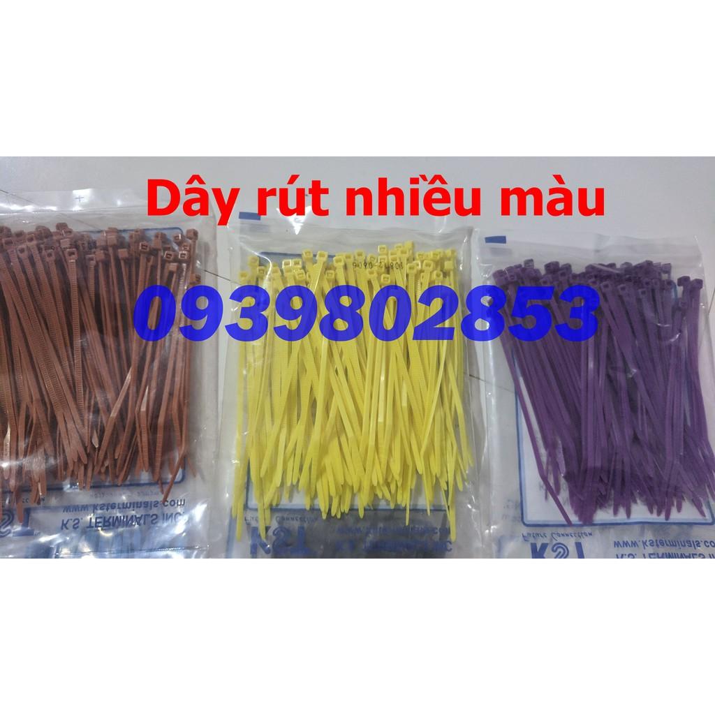 Dây rút chân gà nhiều màu 1 bịt 100 sợi