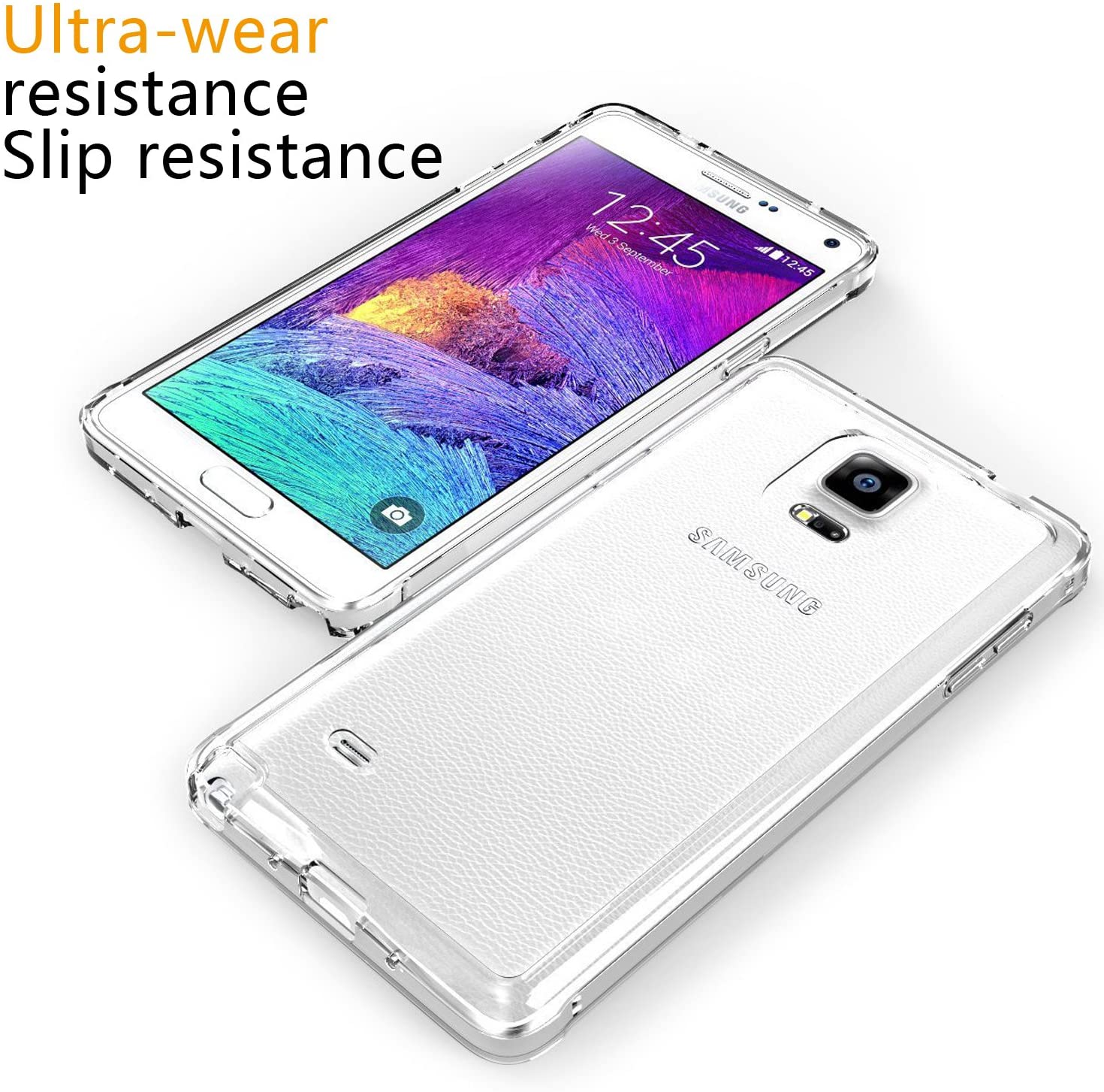 Ốp lưng silicon dẻo trong suốt Loại A cao cấp cho Samsung Galaxy Note 4